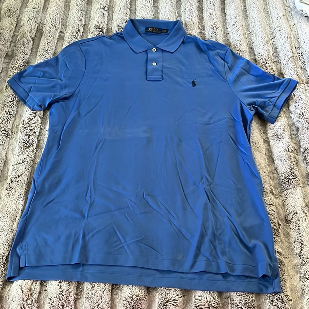 Polo Ralph Lauren blue men’s polo LG